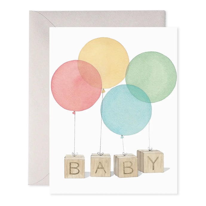 CARD - baby blocks