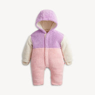 PINK COLORBLOCK SHERPA GIRLS PRAM