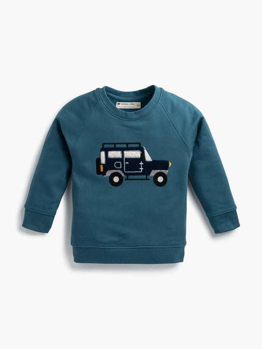 MONICA + ANDY- car sweatshirt