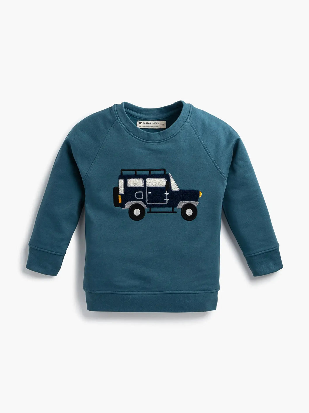 MONICA + ANDY- car sweatshirt
