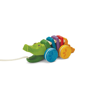 RAINBOW ALLIGATOR PULL-TOY