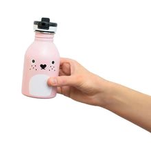 Load image into Gallery viewer, STAINLESS STEEL WATER BOTTLE - Ricecarrot Rabbit - Pink