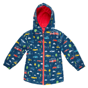 BLUE TRANSPORTATION RAINCOAT