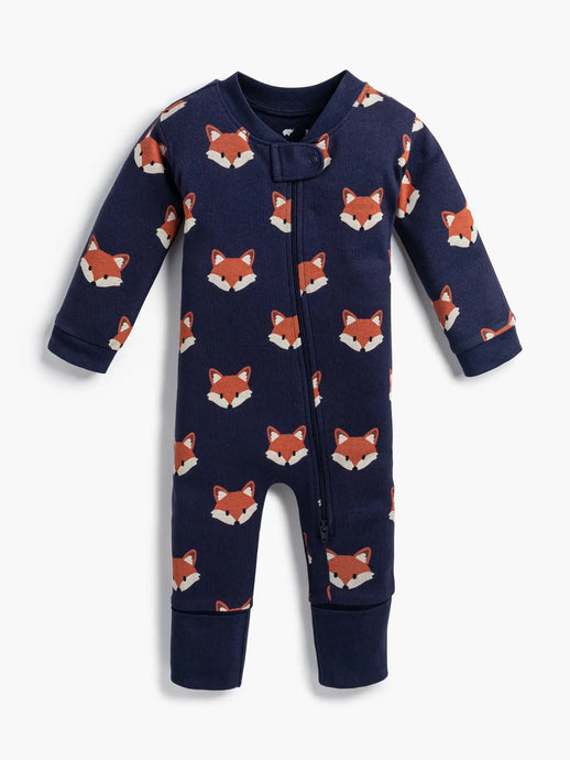 MONICA + ANDY- fox pajama onesie
