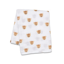 Load image into Gallery viewer, LULUJO SWADDLE  - Highland Cow