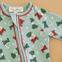 Load image into Gallery viewer, DECK THE WHEELS ZIP PLAYSUIT