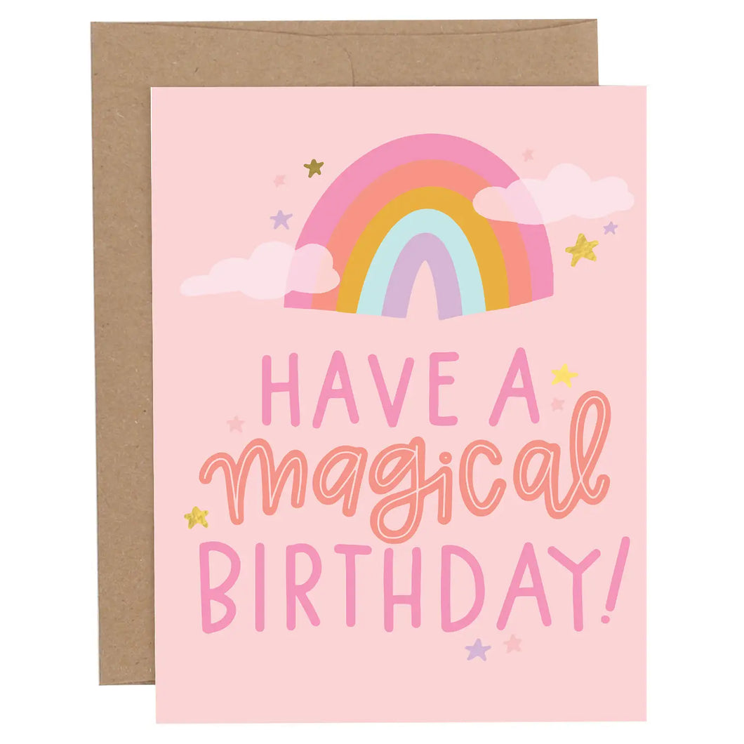CARD - have a magical birthday (rainbow)