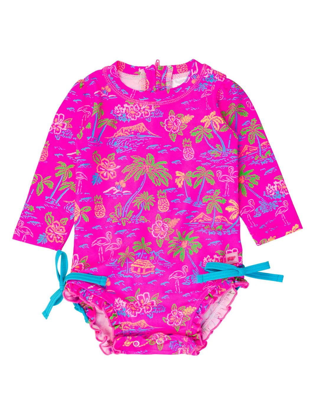 SWIM SAFE NEON ISLAND TIME ONE PIECE