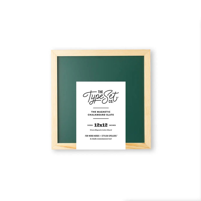 GREEN MAGNETIC CHALKBOARD 12x12