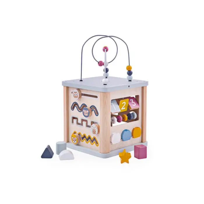 WOODEN ACTIVITY CUBE