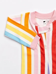 MONICA + ANDY- rainbow stripe pajamas
