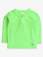 NEON GREEN ZIPPER RASHGUARD