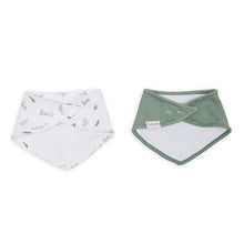 Load image into Gallery viewer, BANDANA BIBS – Bunnies/Fern