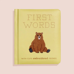 BOOK - First Words w/ Cute Embroidered Friends
