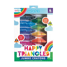 Load image into Gallery viewer, HAPPY TRIANGLES: JUMBO CRAYONS