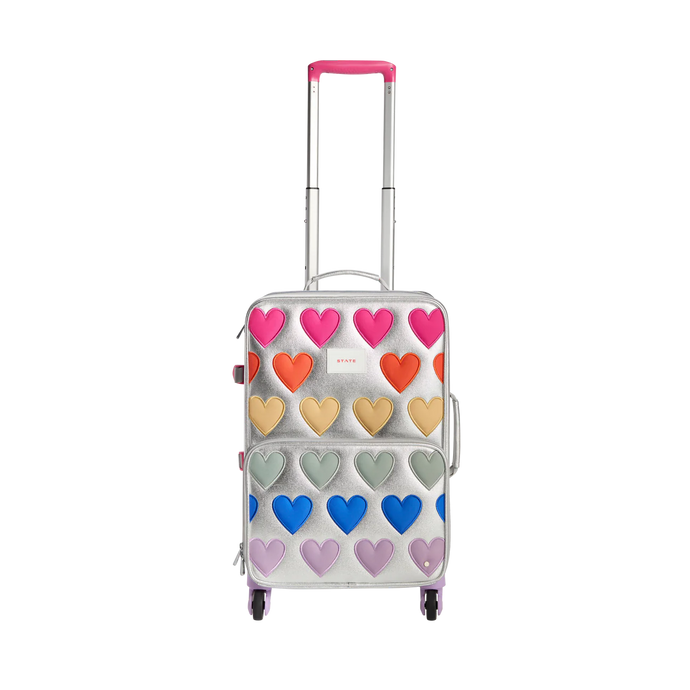 LOGAN SUITCASE - patchwork hearts