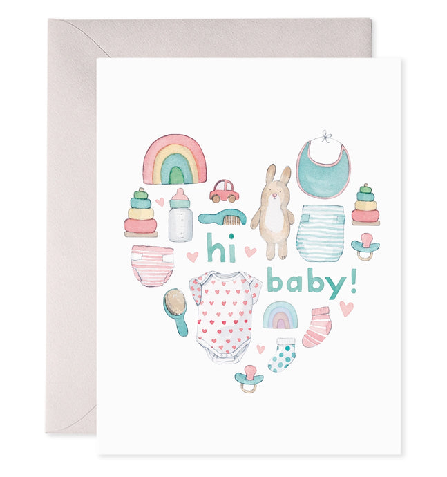 CARD - heart baby