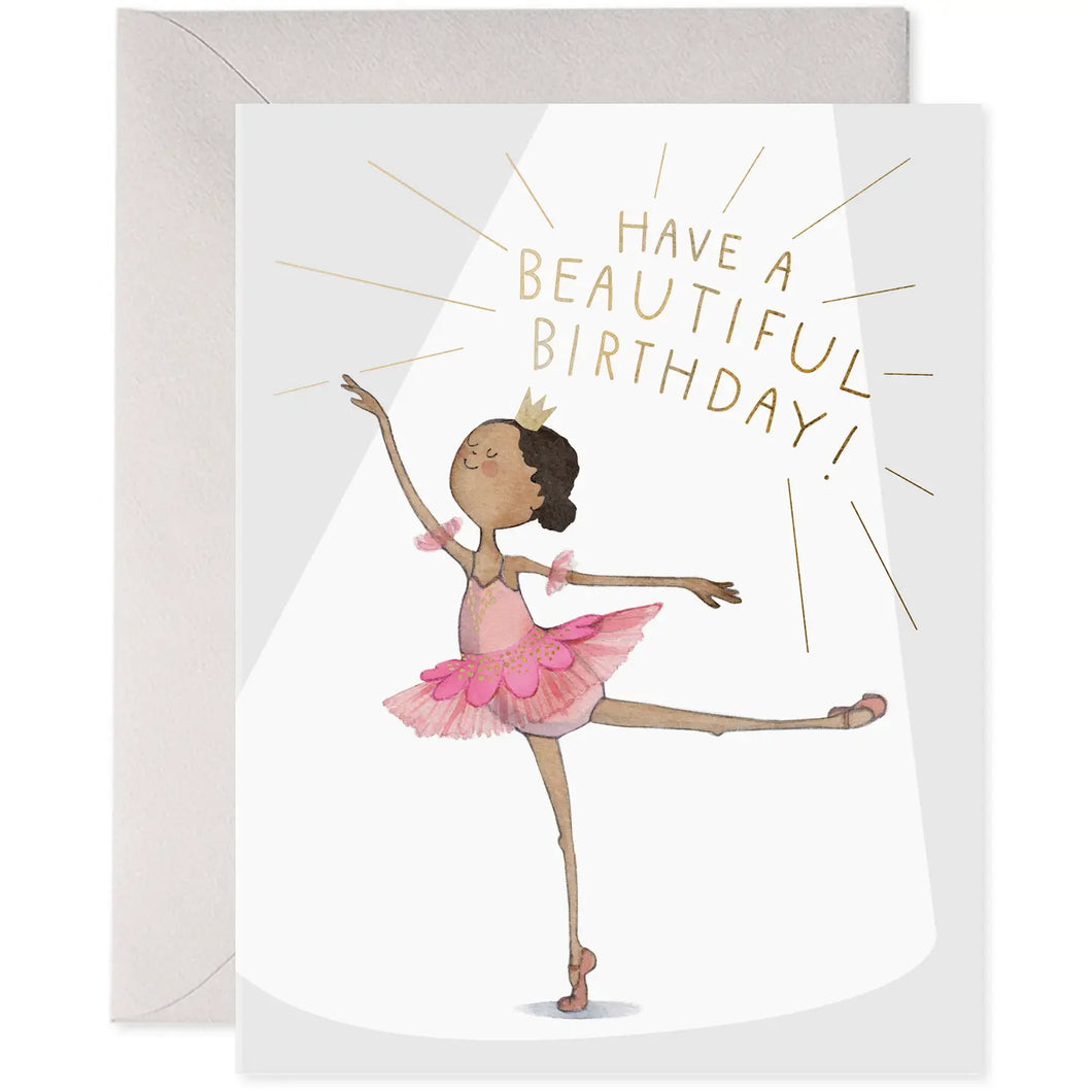 CARD - birthday ballerina