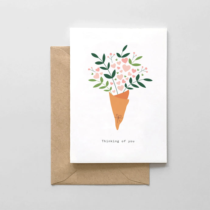CARD - thinking of you bouquet