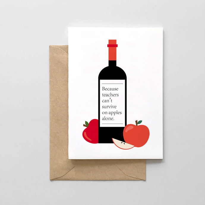 CARD - teacher wine