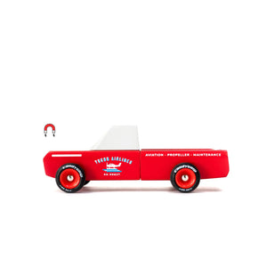 RED PICK-UP TRUCK
