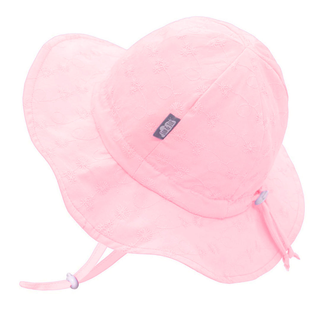 FLOPPY SUN HAT - pink daisy