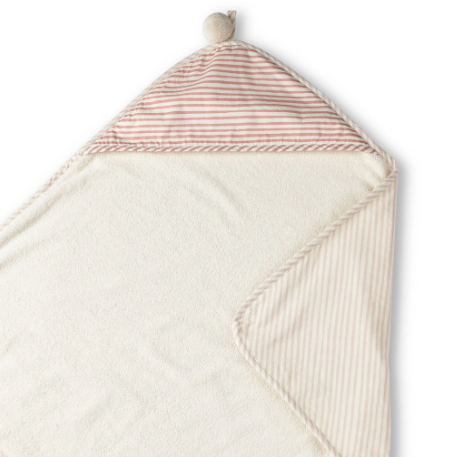 HOODED TOWEL - petal pink