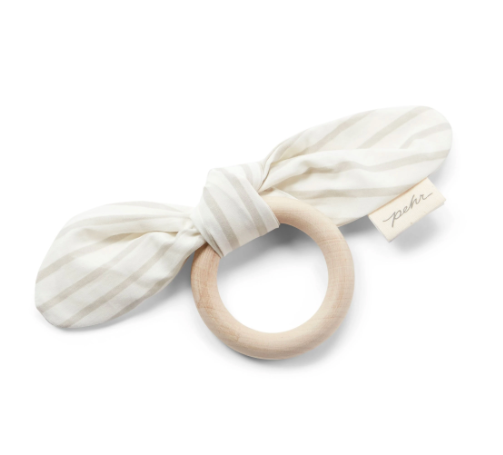 BOW TEETHER - pebble grey