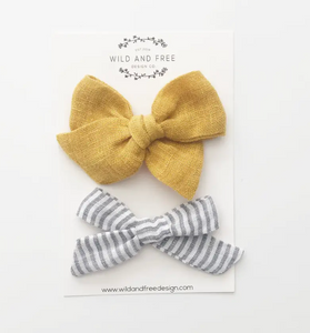 PIGTAIL BOW SET