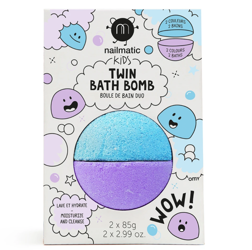 BATH BOMB DUO - purple/blue