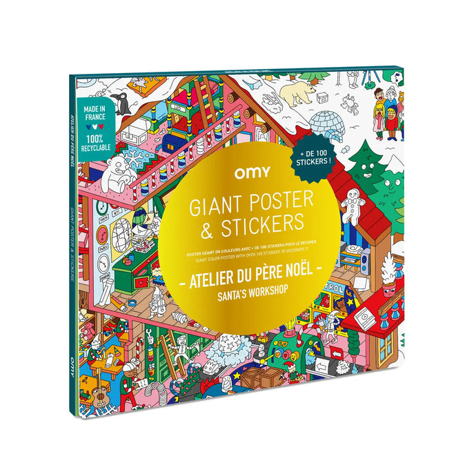 CHRISTMAS STICKER POSTER