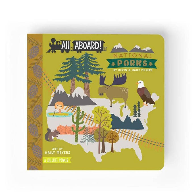 ALL ABOARD NAT'L PARKS - board book