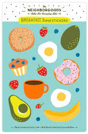 Breakfast Time Sticker Sheet