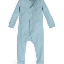 Load image into Gallery viewer, FOOTED PAJAMAS - speckled blue