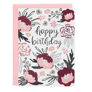 CARD-floral birthday